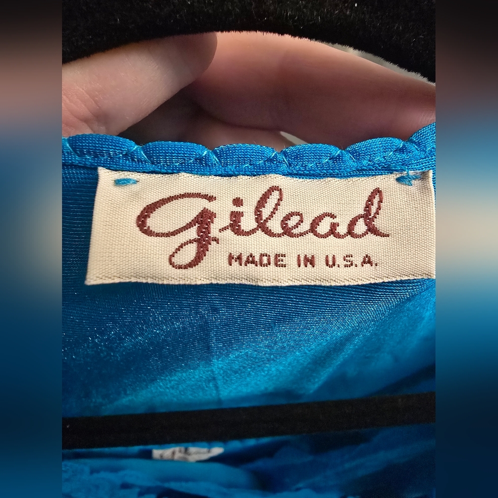 Vintage Gilead dress lingerie and robe, blue. Size xs-s - Picture 13 of 14
